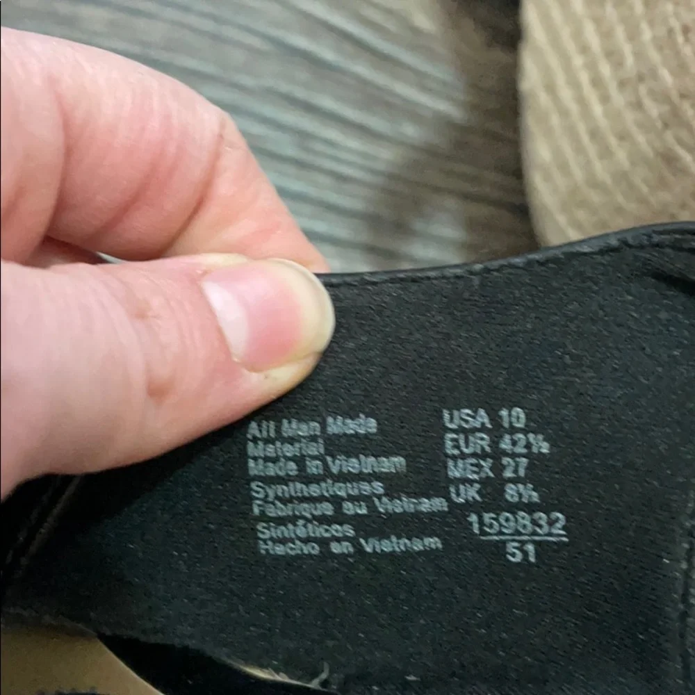 American Eagle black sandal wedge espadrilles platform buckle closure